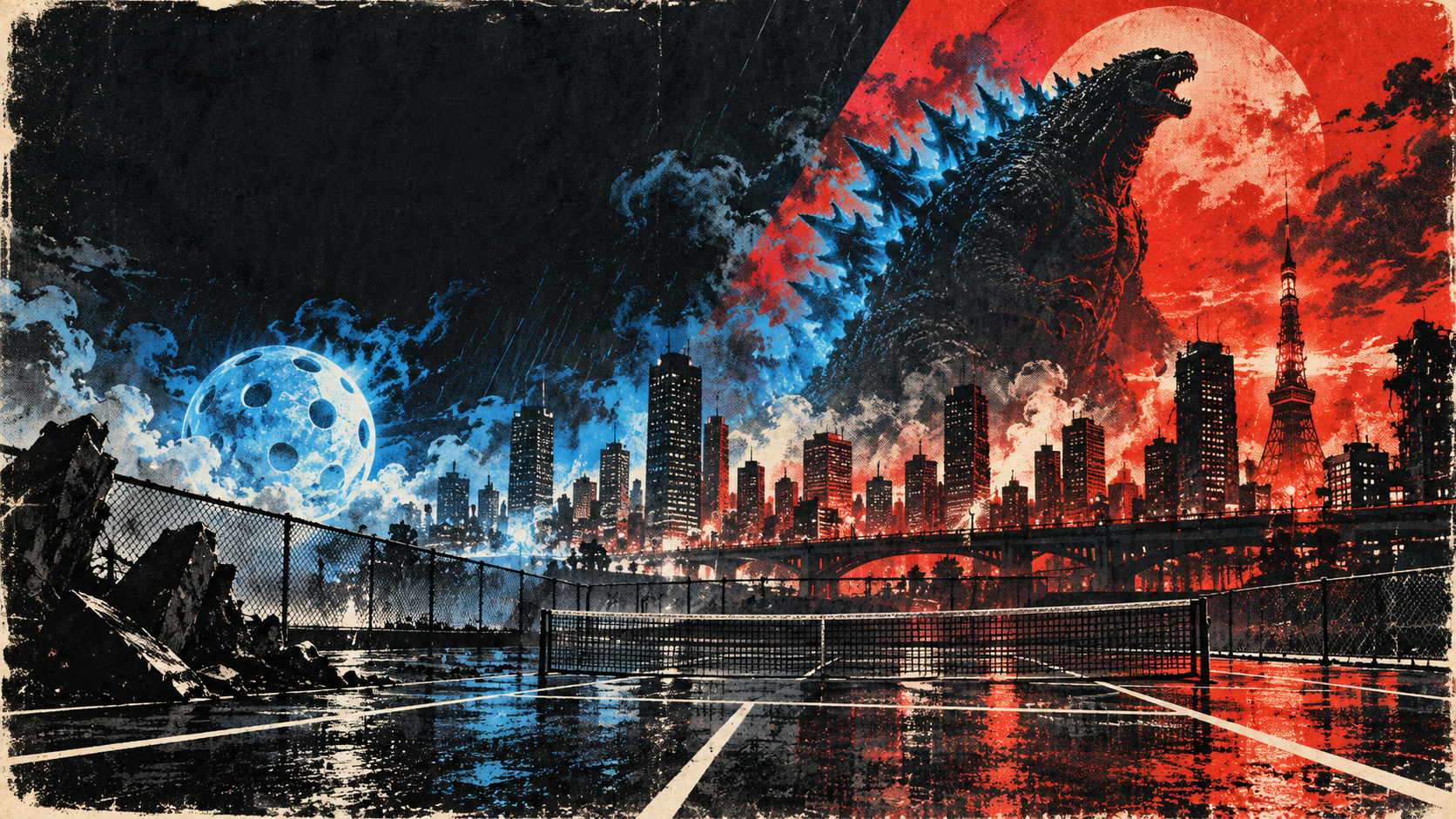 Godzilla Tokyo Aftershock ピックルボール主ビジュアル候補